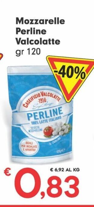Mozzarelle perline valcolatte
