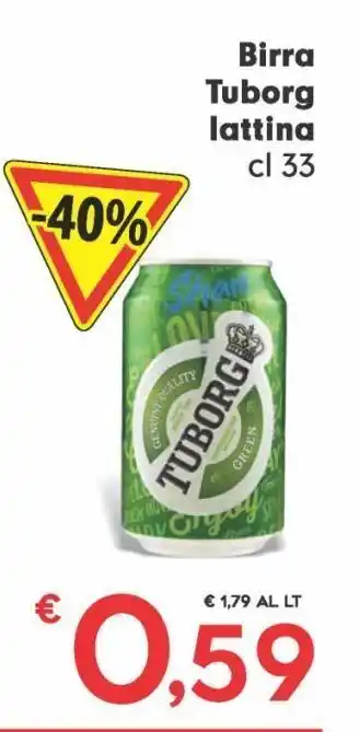 Birra tuborg lattina