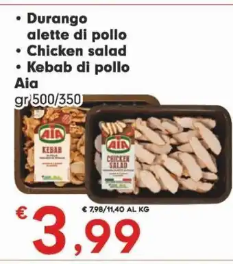 DeSpar Express Durango alette di pollo/chicken salad/kebab di pollo aia offerta