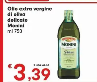 DeSpar Express Olio extra vergine di oliva delicato monini offerta