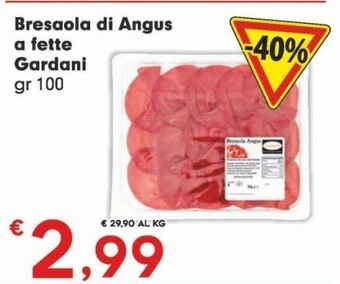 DeSpar Express Bresaola di angus a fette gardani offerta