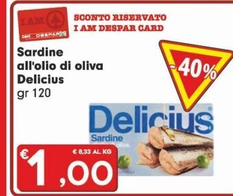 DeSpar Express Sardine all'olio di oliva delicius offerta