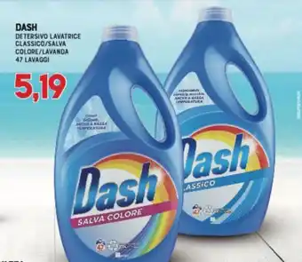 Dash Detersivo lavatrice classico/salva colore/lavanda 47 lavaggi