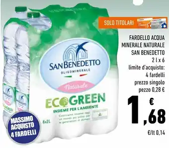 Conad Fardello acqua minerale naturale san bendetto offerta