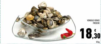 Conad Vongole veraci fresche offerta