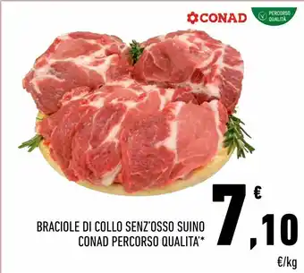Conad Braciole di colle senz'osso suino conad percorso qualita offerta