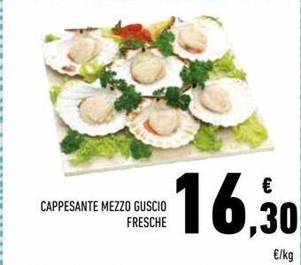 Conad Cappesante mezzo guscio fresche offerta
