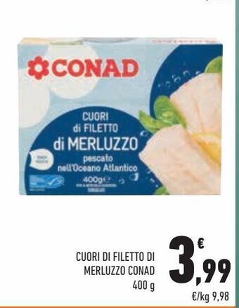 Conad City Cuori di filetto di merluzzo conad offerta