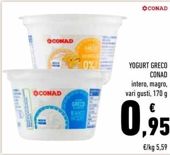 Conad Yogurt greco conad offerta