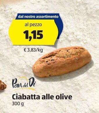 ALDI Pan del di ciabatta alle olive 300 g offerta