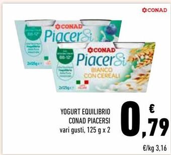 Conad Yogurt equilibrio conad piacersi offerta