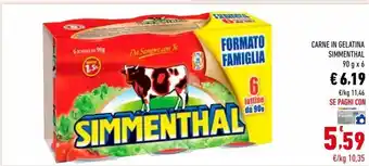 Carne in gelatin simmenthal