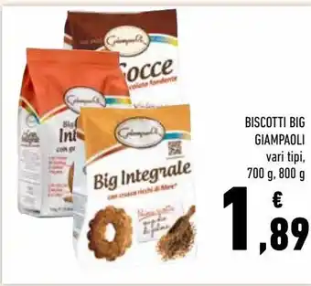 Conad Biscotti big giampaoli vari tipi offerta
