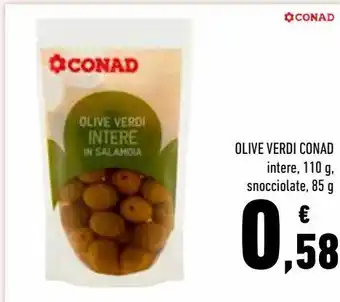 Conad Olive verdi conad intere, snocciolate offerta