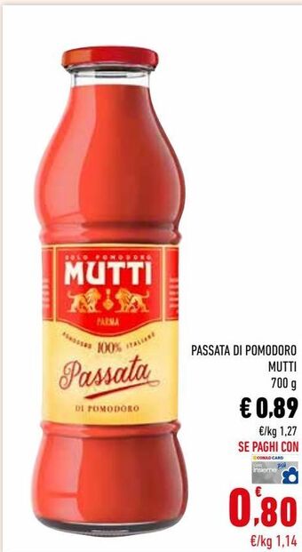Conad Passata di pomodoro mutti offerta