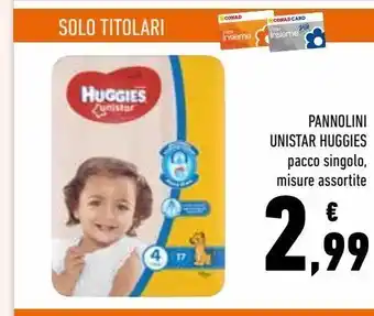 Conad Pannolini unistar huggies offerta