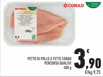Conad City Petto di pollo a fette conad offerta