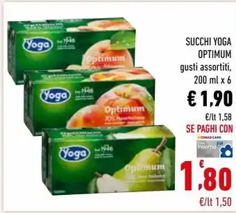 Conad Succhi yoga optimum offerta