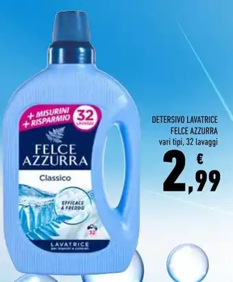 Conad Detersaivo lavatrrice felce azzurra vari tipi offerta