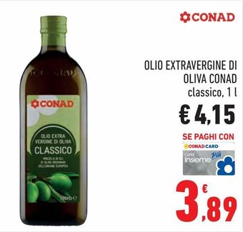 Olio extra vergine di oliva conad