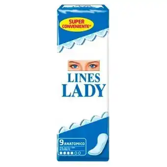 Lines lady assorbenti anatomici 9 pezzi