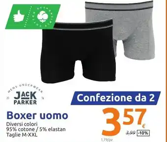 Action Jack Parker Boxer uomo Taglie M-XXL offerta