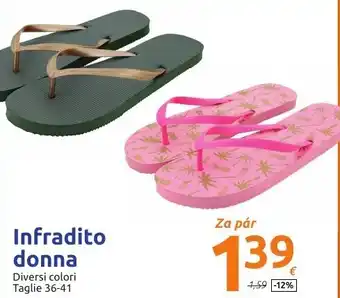 Action Infradito donna Taglie 36-41 offerta