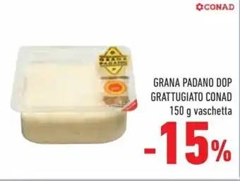 Conad City Conad Grana Padano DOP Grattugiato 150 g offerta