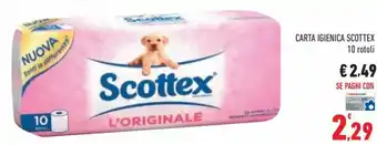 Conad City Scottex Carta Igienica 10 rotoli offerta