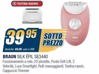 Sinergy Braun Silk Épil SE3440 offerta