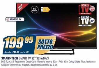 Sinergy Smart-Tech Smart TV 32" 32HA10V3 offerta