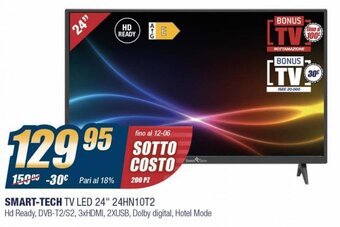 Sinergy Smart-Tech TV LED 24" 24HN10T2 offerta
