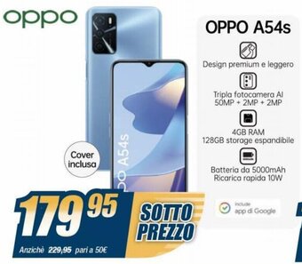 Sinergy Oppo A54s offerta