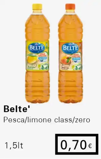Iper Tosano Belte' Pesca/limone class/zero 1,5lt offerta