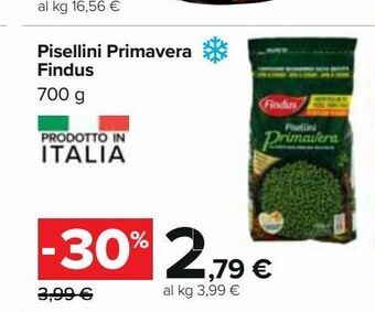 Carrefour Iper Pisellini primavera findus offerta