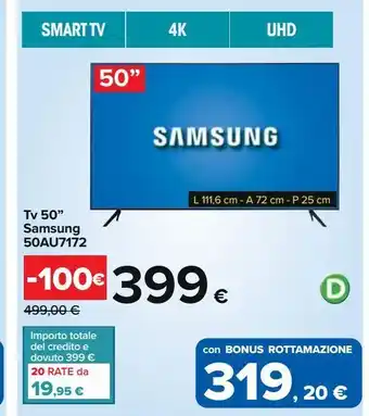 Carrefour Iper Tv samsung offerta