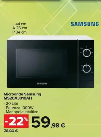 Carrefour Iper Microonde samsung offerta