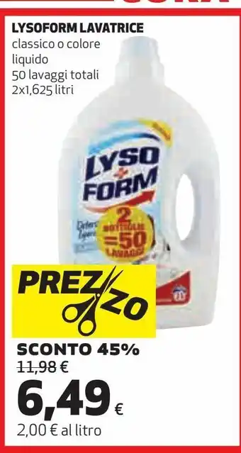 Ipercoop Lysoform lavatrice offerta