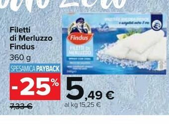 Carrefour Market Filetti di merluzzo findus offerta