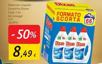 Carrefour Market Detersivo liquido lavatrice dixan offerta
