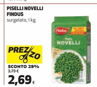 Ipercoop Piselli novelli findus offerta