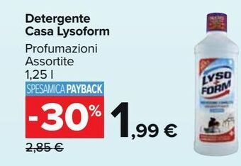 Carrefour Market Detergente casa lysoform offerta