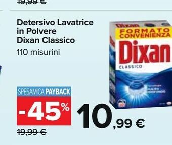 Detersivo lavatrice in polvere dixan classico