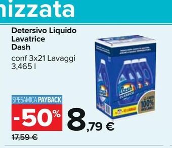 Detersivo liquido lavatrice dash