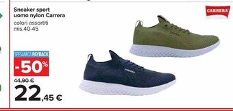 Carrefour Iper Sneaker sport uomo nylon carrera offerta