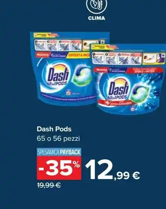 Carrefour Iper Dash pods detersivo offerta