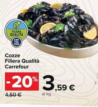 Carrefour Market Cozze filiera qualità carrefour offerta