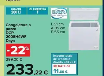 Congelatore a pozzo daya