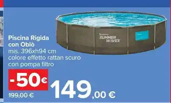 Piscina rigida con oblò