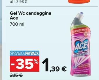 Carrefour Iper Gel wc candeggina ace offerta